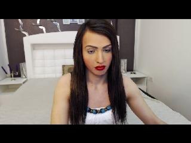 AnnaTsBich Shemale Transsexual Shaved Pussy Webcam Model Brown Eyes