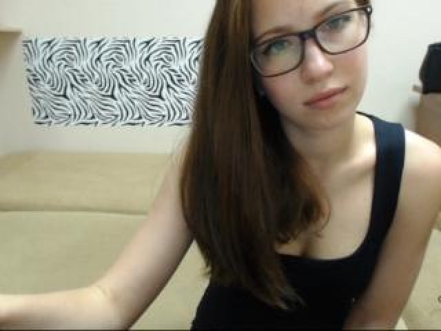 JuziGold Female Brunette Webcam Model Brown Eyes Small Tits